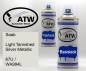 Preview: Saab, Light Tarnished Silver Metallic, 67U / WA994L: 400ml Sprühdose + 400ml Klarlack - Set, von ATW Autoteile West.